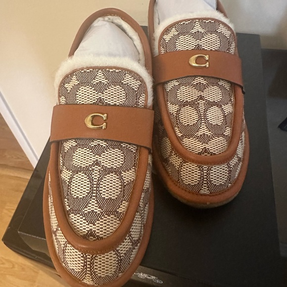 Coach Forest Signature Slippers size 9 - Picture 3 of 8